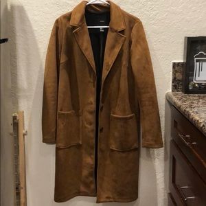 Long winter camel coat